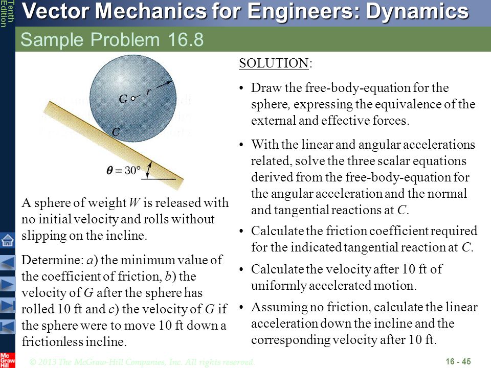 Plane Motion of Rigid Bodies: Forces and Accelerations - ppt Plane Motion of Rigid Bodies: Forces and Accelerations - ppt